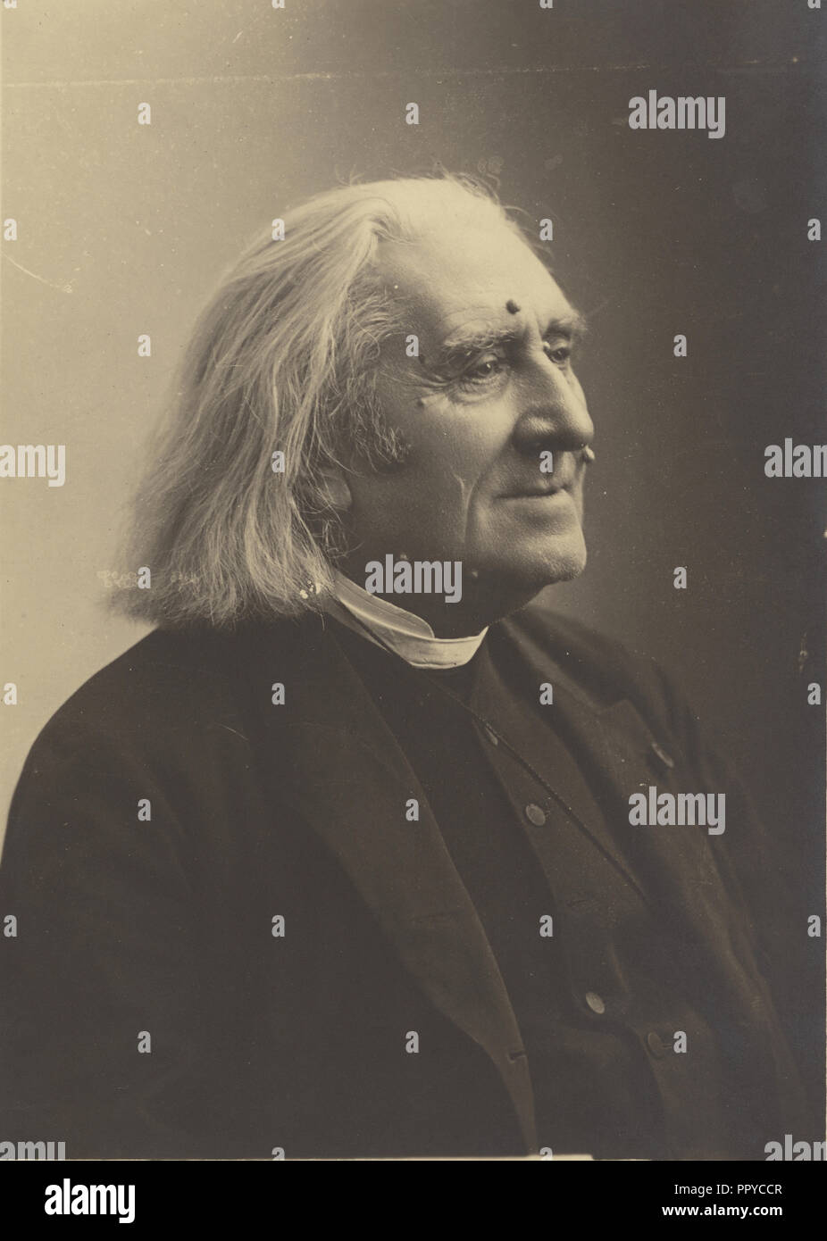 Franz Liszt;, Gaspard Felix Tournachon Nadar, Französisch, 1820-1910, Paul Nadar, Französisch, 1856 - 1939, 1886, Silbergelatineabzug Stockfoto