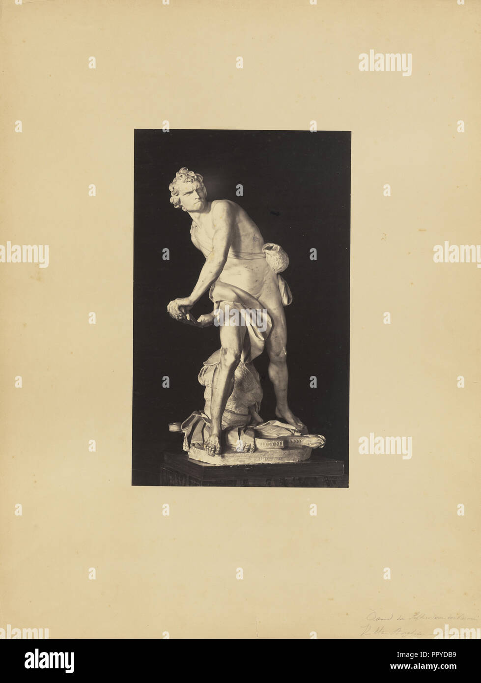 Berninis David; James Anderson, britischer, 1813 - 1877, Rom, Italien; ca. 1845 - 1855; Eiklar silber Drucken Stockfoto