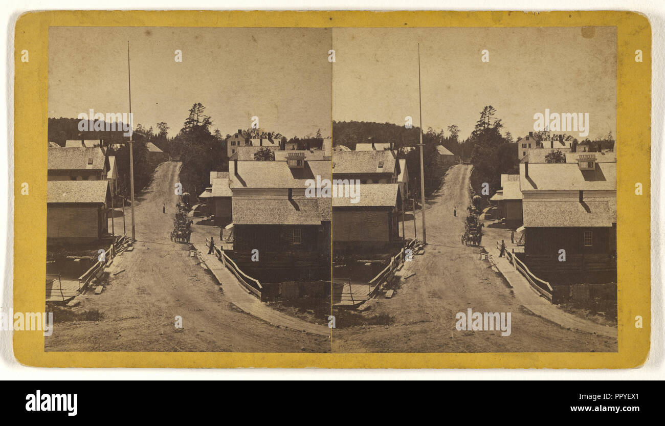Von Edw'dSwazey Residence suchen S. W; A.G. Webster, Amerikanische, Aktiv, 1870S, 1870s; Eiklar silber Drucken Stockfoto