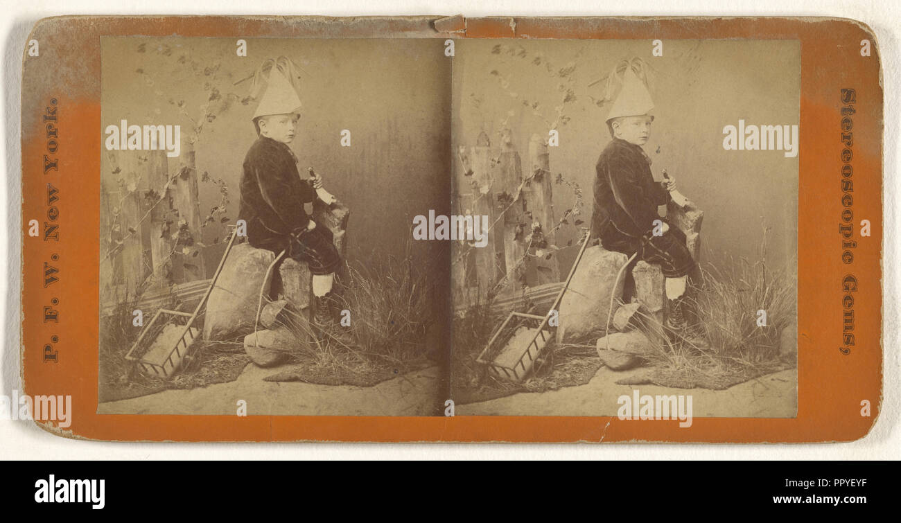 Spielen Postillion. Nr. 22; Peter F. Weil, American, Aktiv, New York City, New York, 1860-1870, 1865-1870; Eiklar silber Stockfoto