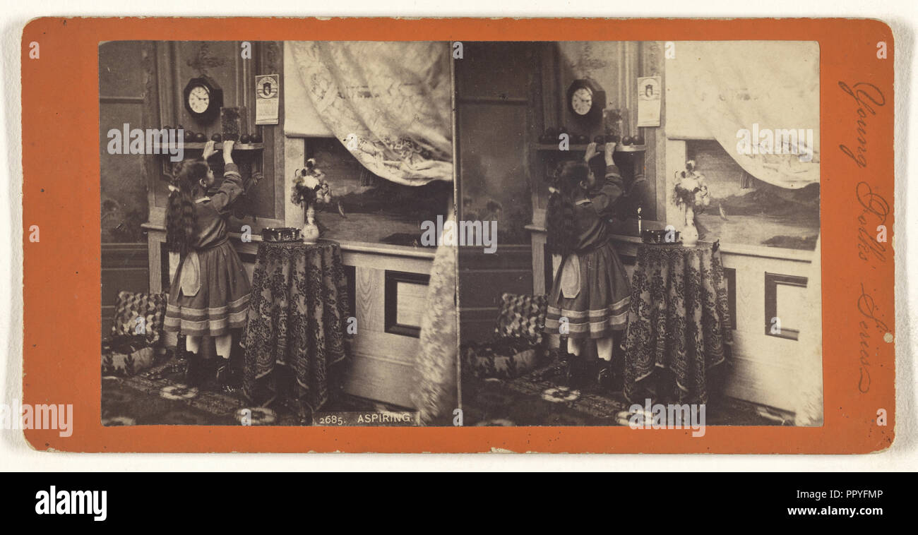 Angehende; ca. 1865; Eiklar silber Drucken Stockfoto