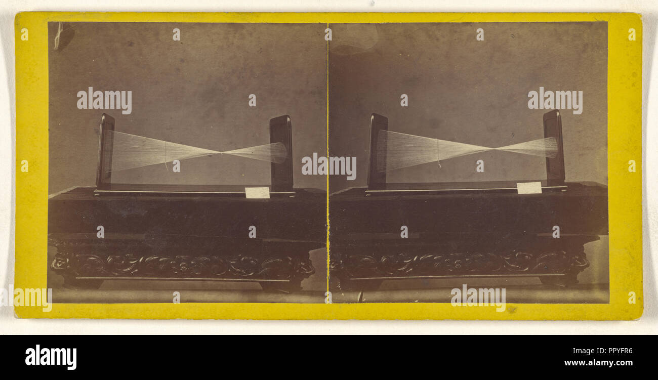 Modell einer geometrischen Form; 1860; Eiklar silber Drucken Stockfoto