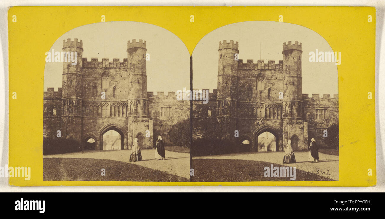 Hastings. Kirche St. Maria in der Burg; Briten; 1860; Eiklar silber Drucken Stockfoto