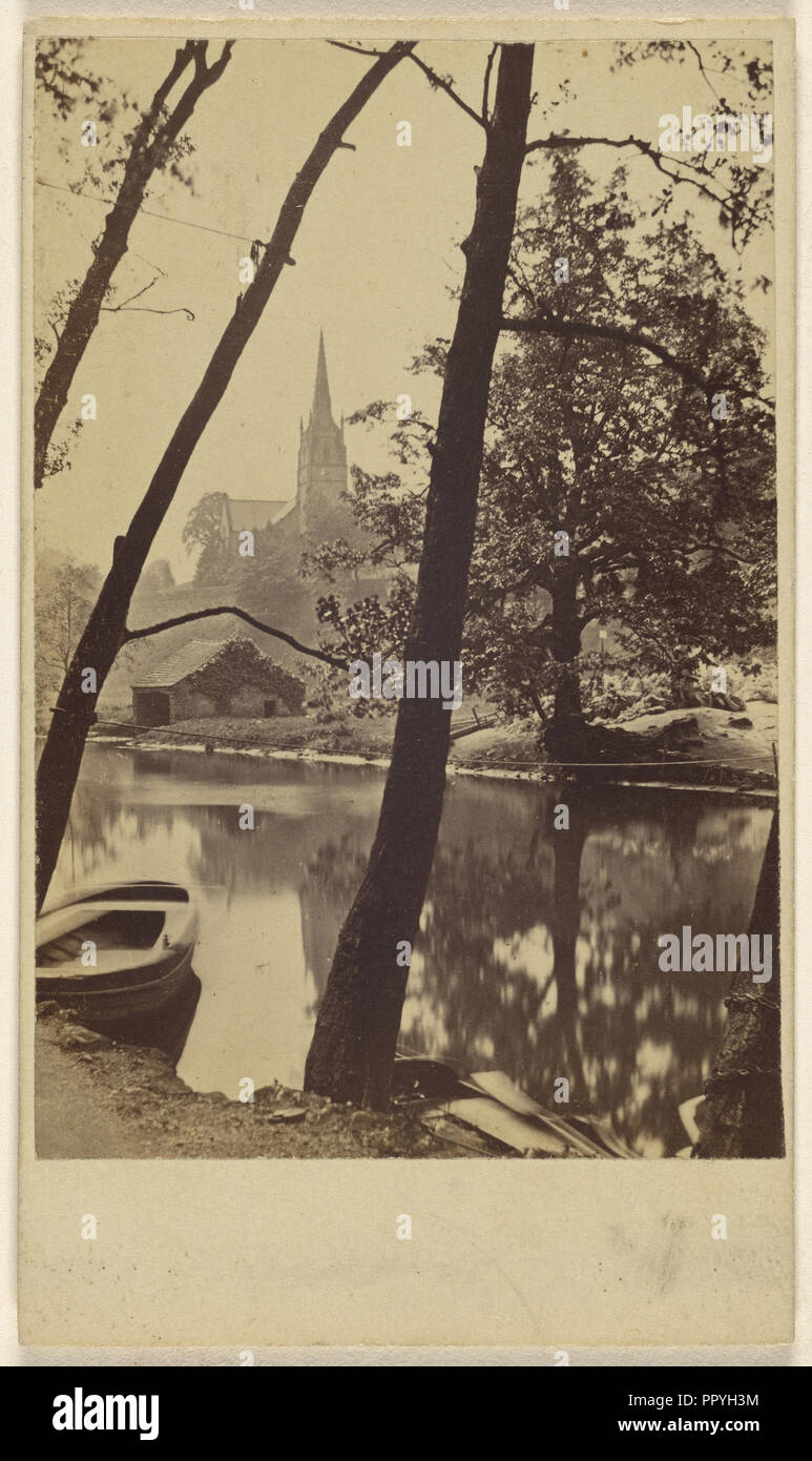 Kirche in Matlock Bath; Briten; 1862-1865; Eiklar silber Drucken Stockfoto