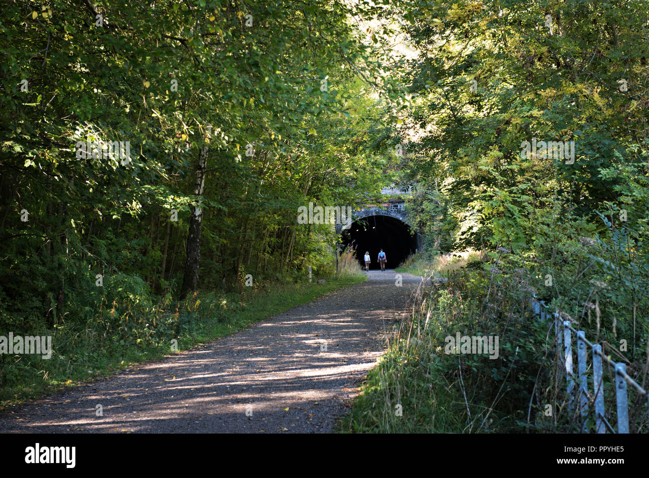 Die monsal Trail Derbyshire Peak District Stockfoto