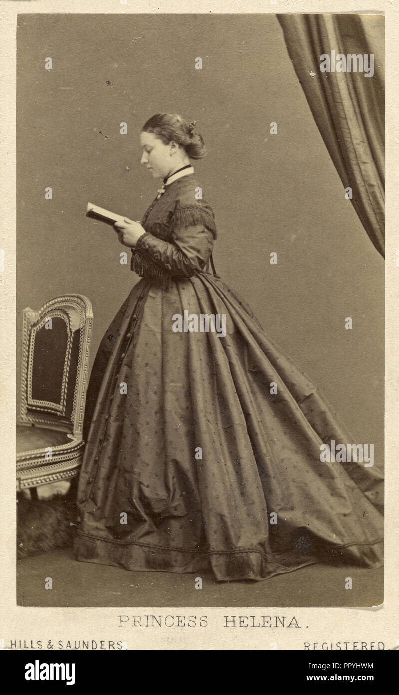 Prinzessin Helena; Hügel & Saunders, Britischen, Aktiv, etwa 1860 - 1920, England; über 1865; Eiklar silber Drucken Stockfoto