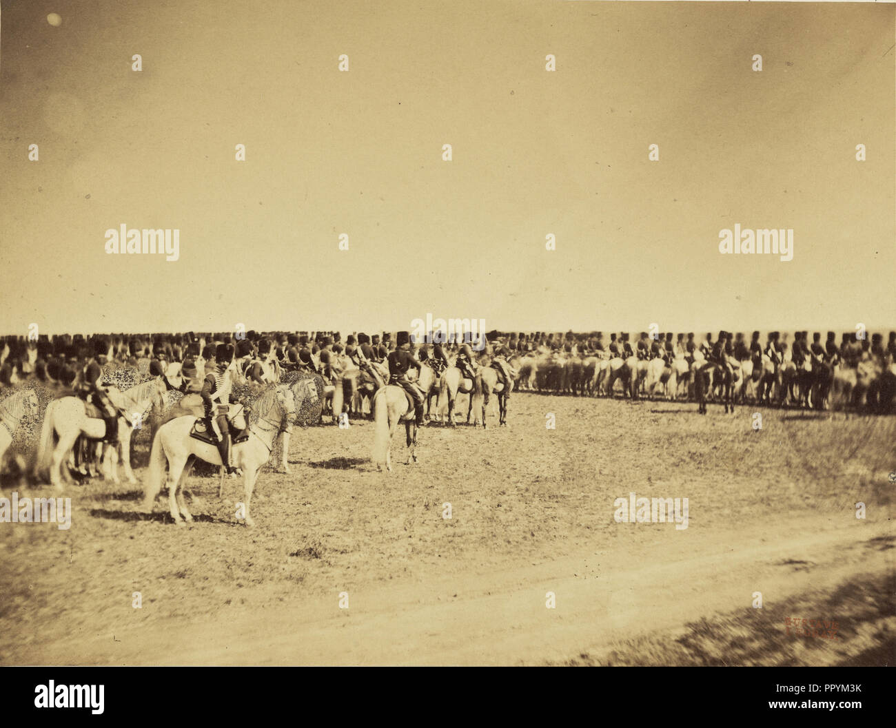 Camp de Châlons; Gustave Le Gray, Französisch, 1820-1884, Chalons, Frankreich; 1857; Eiklar silber Drucken Stockfoto