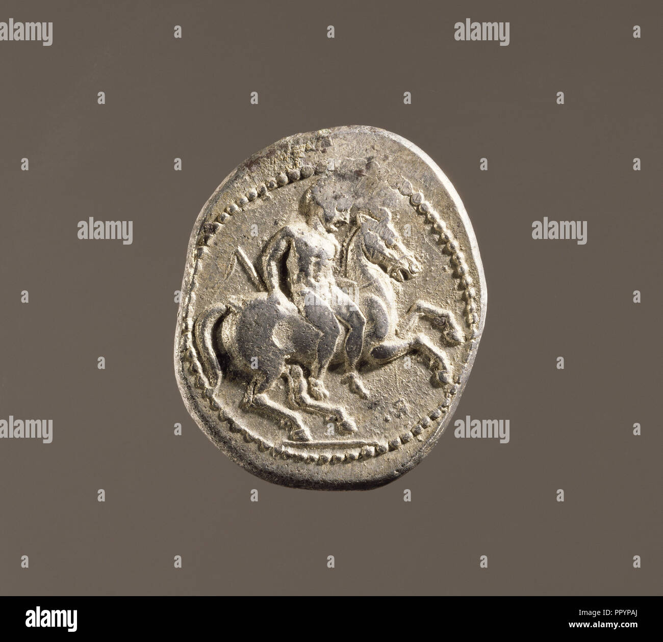 Münzen; Celenderis, Kilikien, Türkei; ungefähr 425 - 400 B.C; Silber Stockfoto