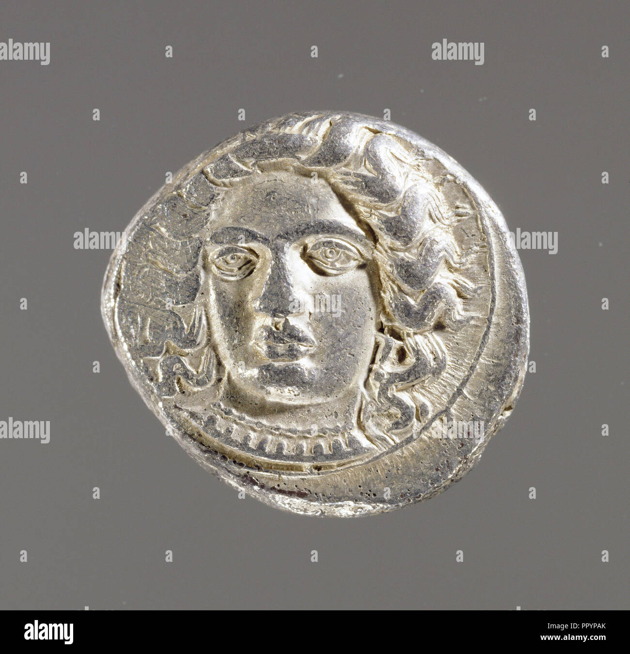 Münzen; Tarsus in Zilizien, Türkei; ca. 379 - 373 B.C; Silber Stockfoto