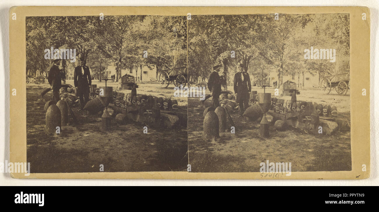 Konföderierten Arsenal, Charleston, South Carolina; John S. Soule, American, 1827-1904 zugeschrieben, über 1865; Eiklar silber Stockfoto