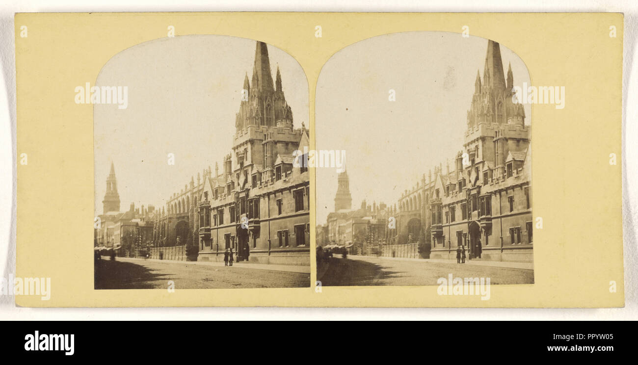 Saint Mary's Church, Oxford; Stephen Thompson, Briten, über 1830-1893, 1860; Eiklar silber Drucken Stockfoto