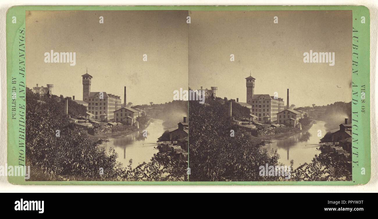Auburn Woollen Mills, Weiser, Prop., Auburn, Illinois; Trowbridge & Jennings; 1870 s; Eiklar silber Drucken Stockfoto