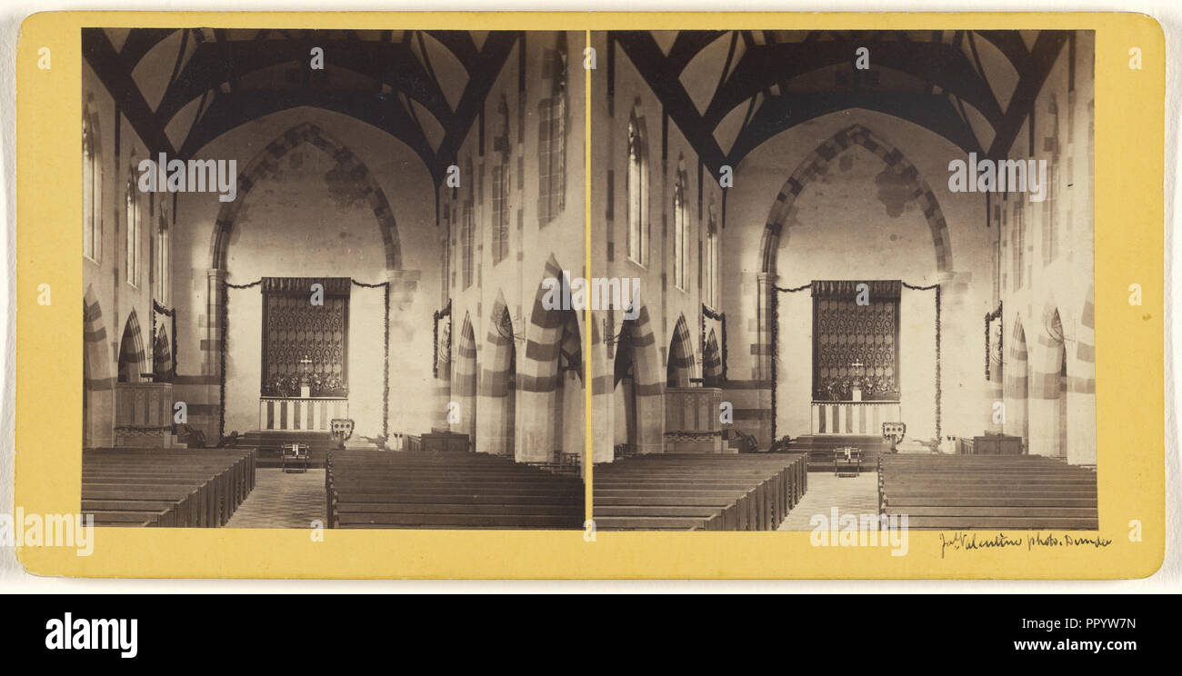 Kirche von St. Saviour, Dundee, dwi. Brechin, Schottland, G.F. Bodley Architekt; James Valentine, Scottish, 1815-1879, 1870 s Stockfoto