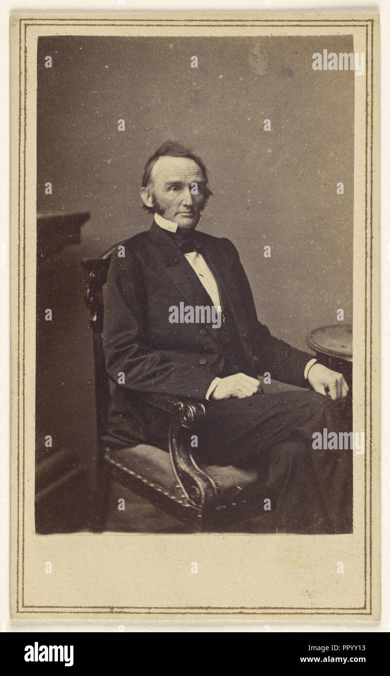 Montgomery Blair postmaster - Allgemeine; Studio von Mathew B. Brady, Amerikanische, etwa 1823 - 1896, 1862 - 1864; Eiklar silber Drucken Stockfoto