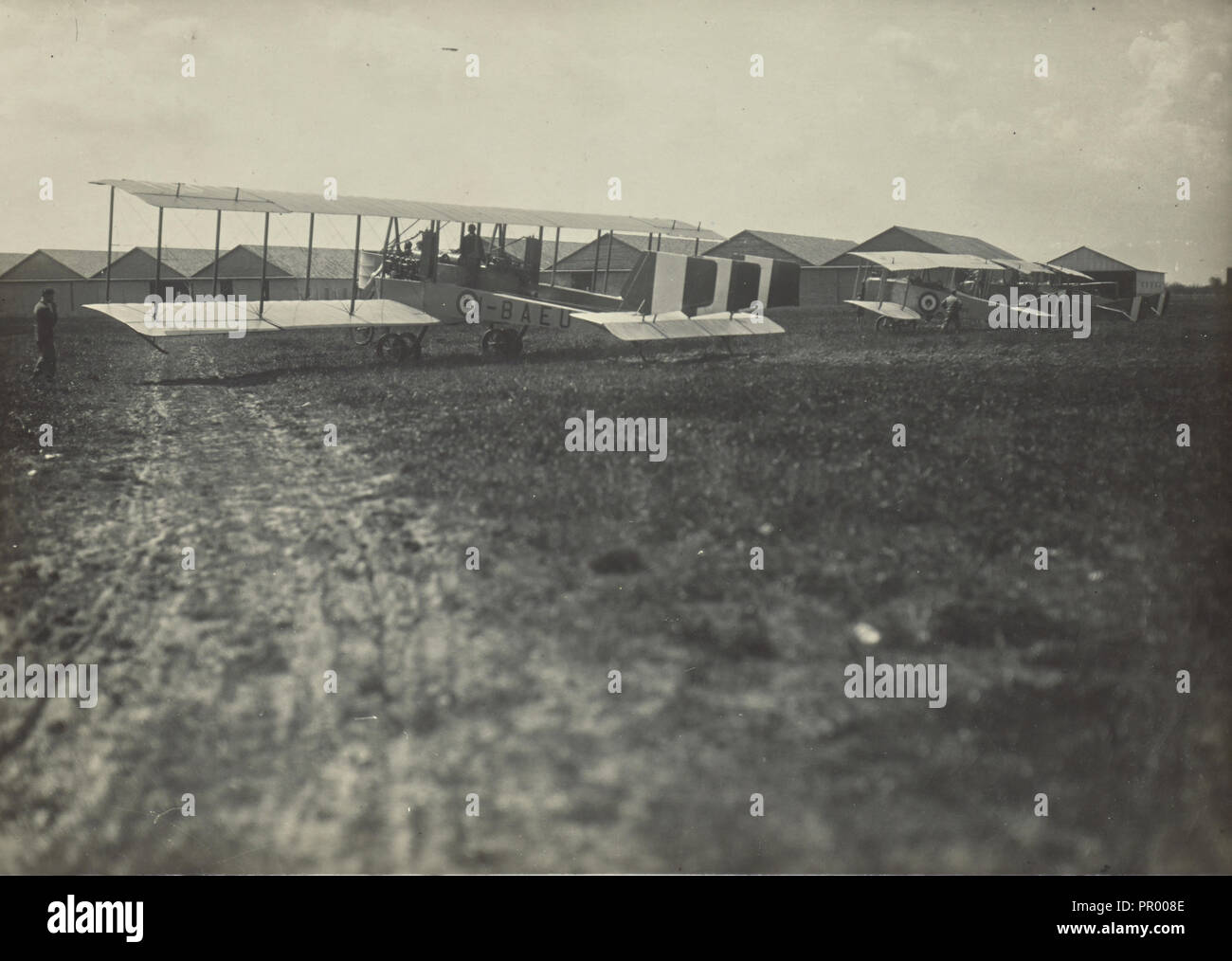 Caproni Ca. 36 Flugzeug; Fédèle Albert, Italienisch, 1895 - 1930, Italien; 1914 - 1929; gelatin silver Print; 11,4 x 16,3 cm Stockfoto