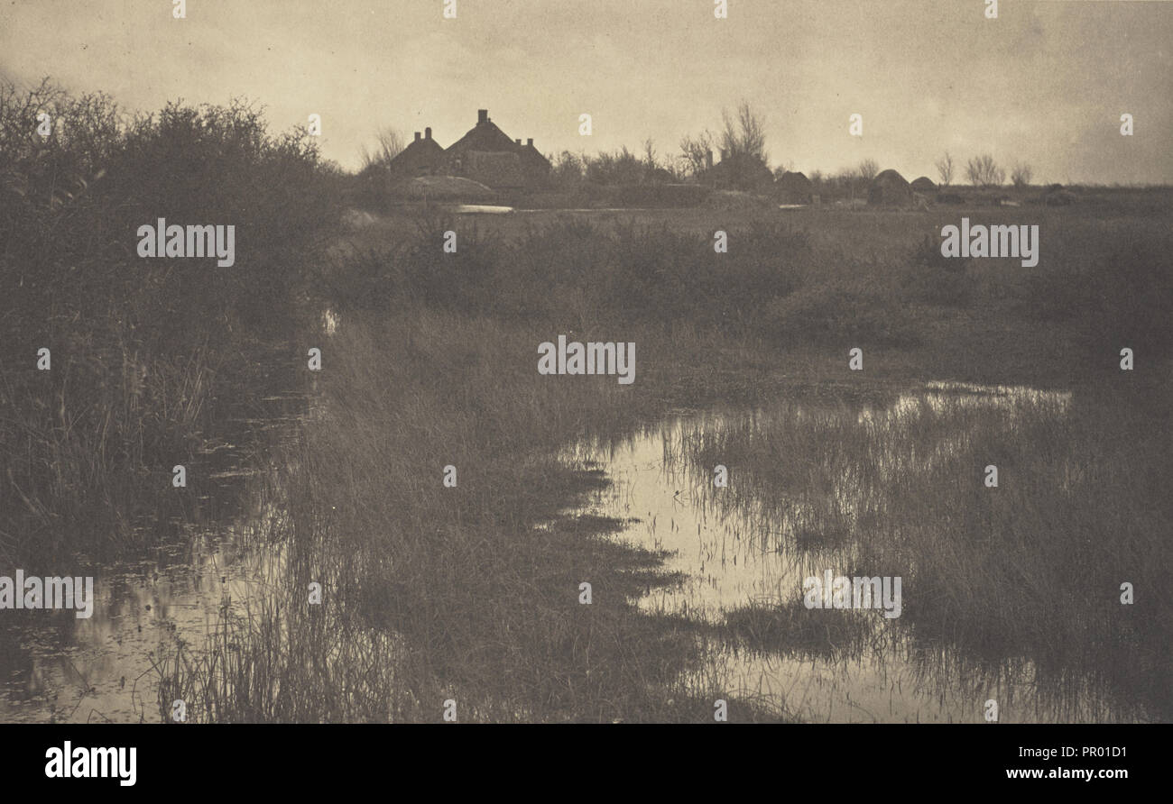 Am Rande des Sumpfes; Peter Henry Emerson, Britischen, geboren in Kuba, 1856 - 1936, London, England; 1886; Platin; Drucken 17,6 x 28. Stockfoto