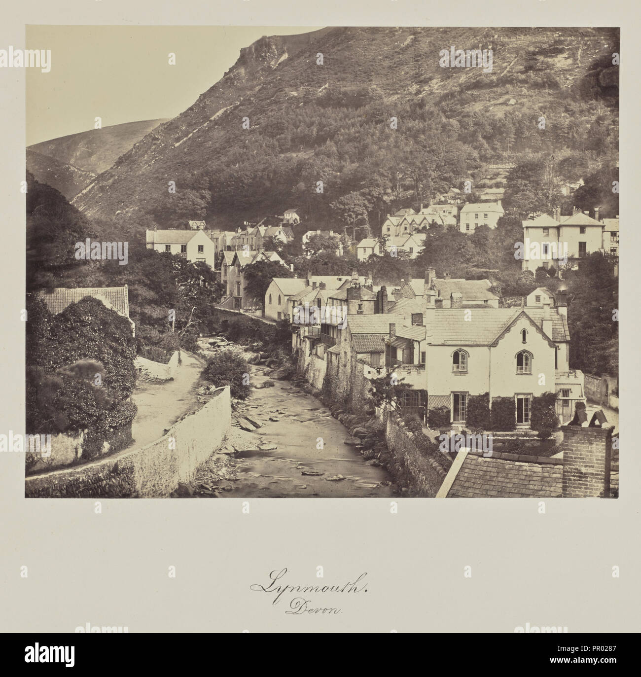 Lynmouth Devon; Francis Bedford, Englisch, 1815,1816 - 1894, oder Arthur James Melhuish, Englisch, 1829-1895 zurückzuführen Stockfoto