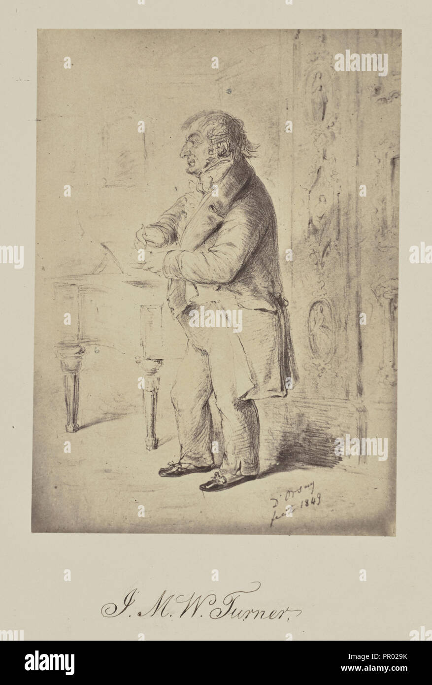 J. M. W. Turner; Caroline Bertolacci, Britischen, geboren 1825 , 1860 - 1890, um 1863; Eiklar silber Drucken Stockfoto