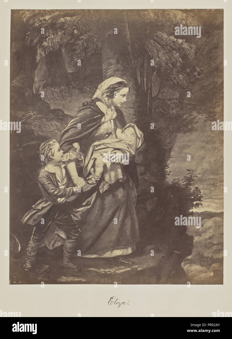 Eliza; ca. 1865; Eiklar silber Drucken Stockfoto