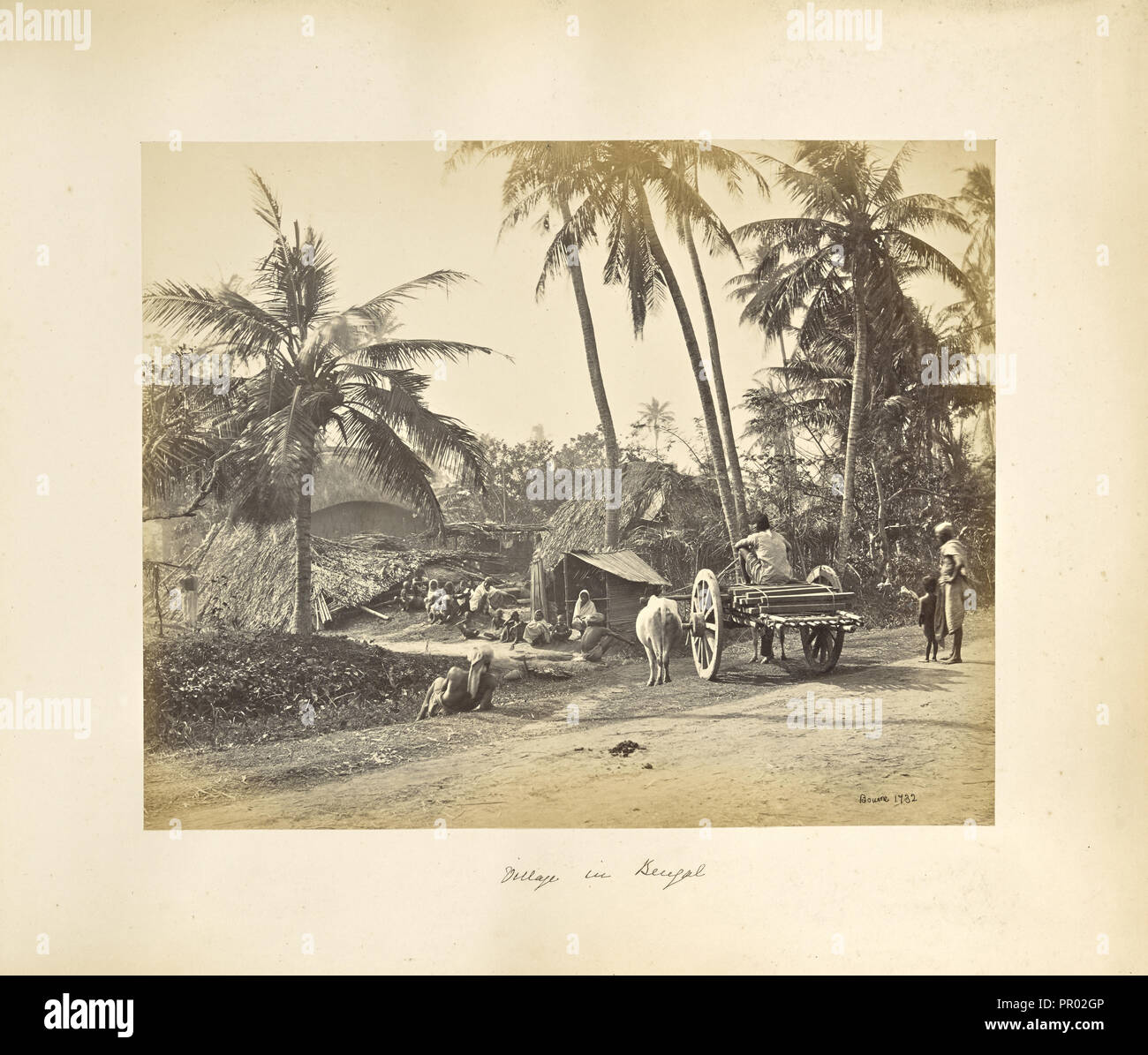 Kalkutta; rustikale Szenen und ländlichen Lebens in Bengalen; Samuel Bourne, Englisch, 1834-1912, Kolkata, West Bengal, Indien, Asien Stockfoto