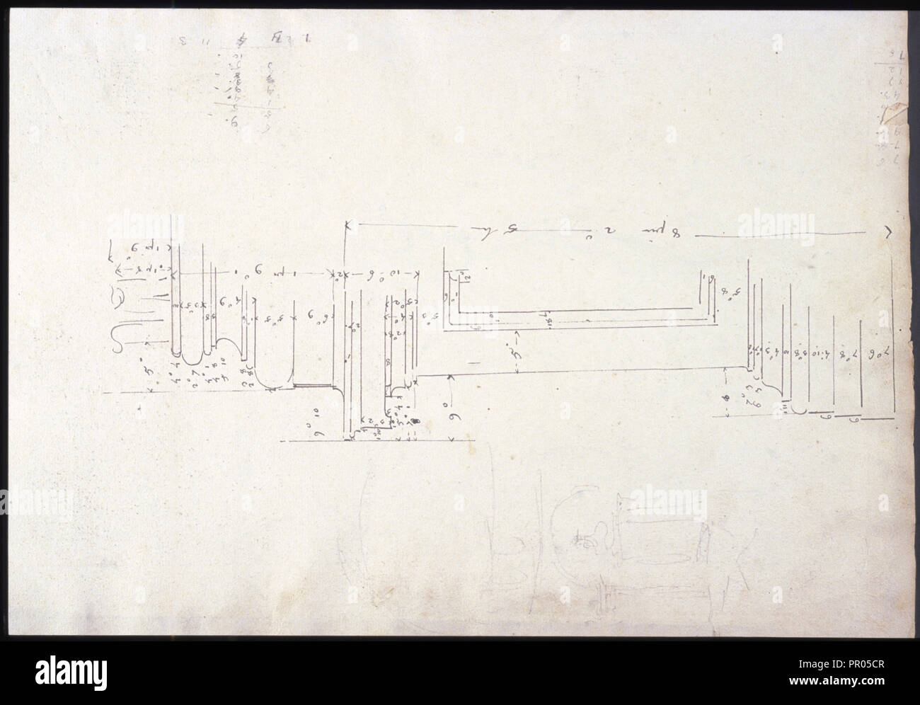 Recueil de morceaux d'architecture et de Divers fragmens de monumens Antiquitäten fait en Italie par Marie Joseph Peyre architecte Stockfoto