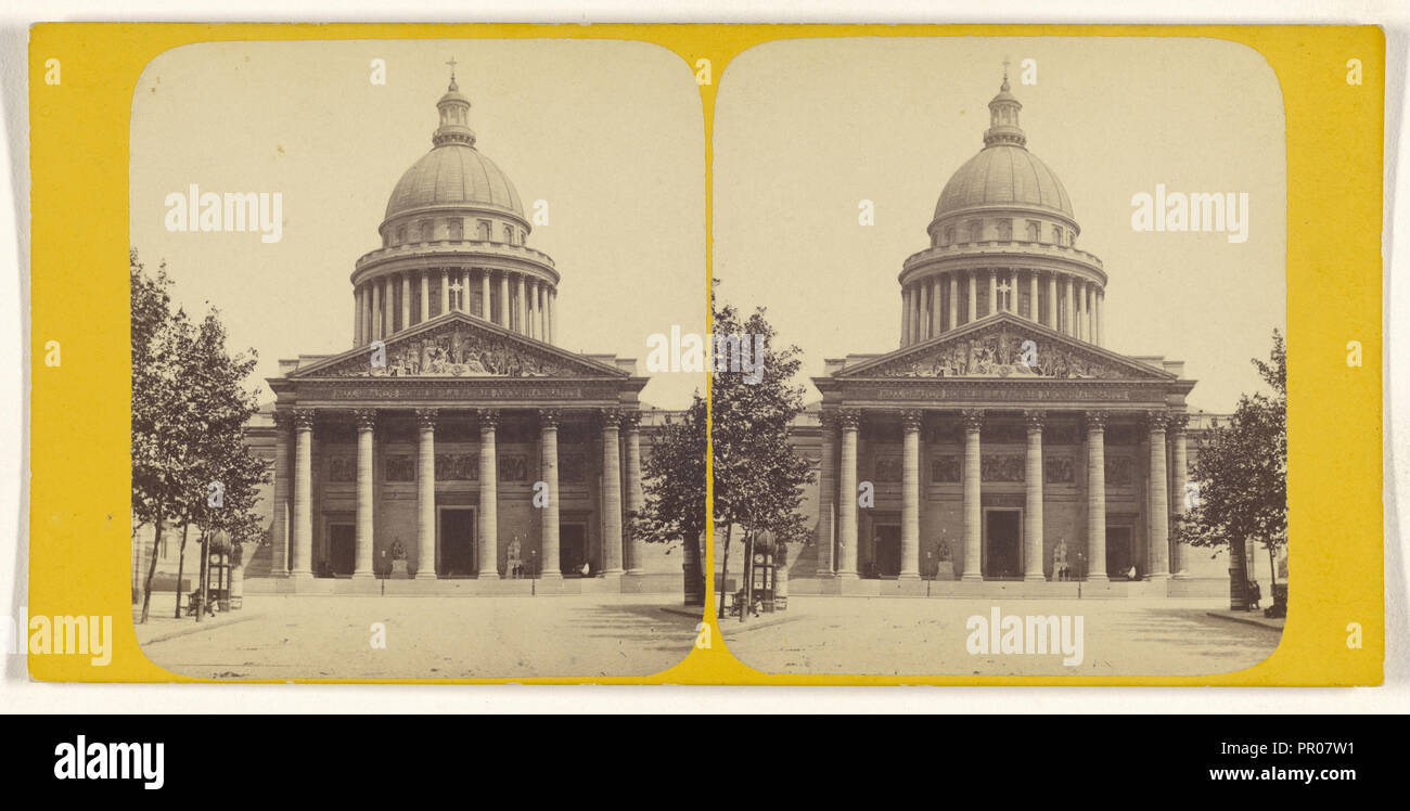Pantheon; Französisch; ca. 1865; Eiklar silber Drucken Stockfoto