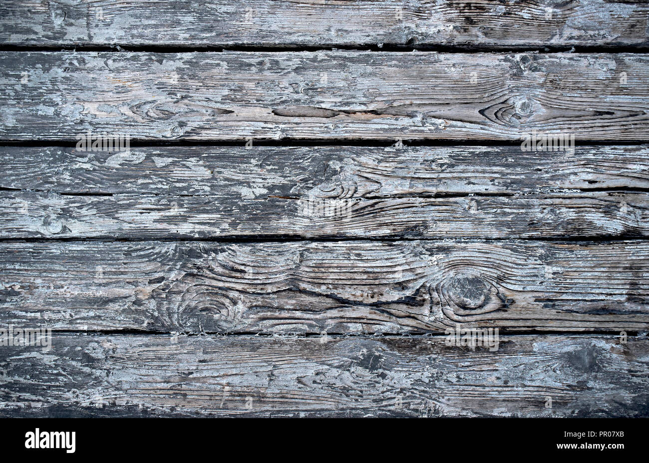 Verwittertes Holz Textur oder Holzbrettern. Run down Holz Hintergrund mit Kopie Raum, grobe Tabelle Textur. Stockfoto