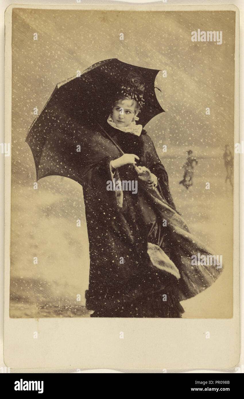 Miss Girard; ca. 1885; Eiklar silber Drucken Stockfoto