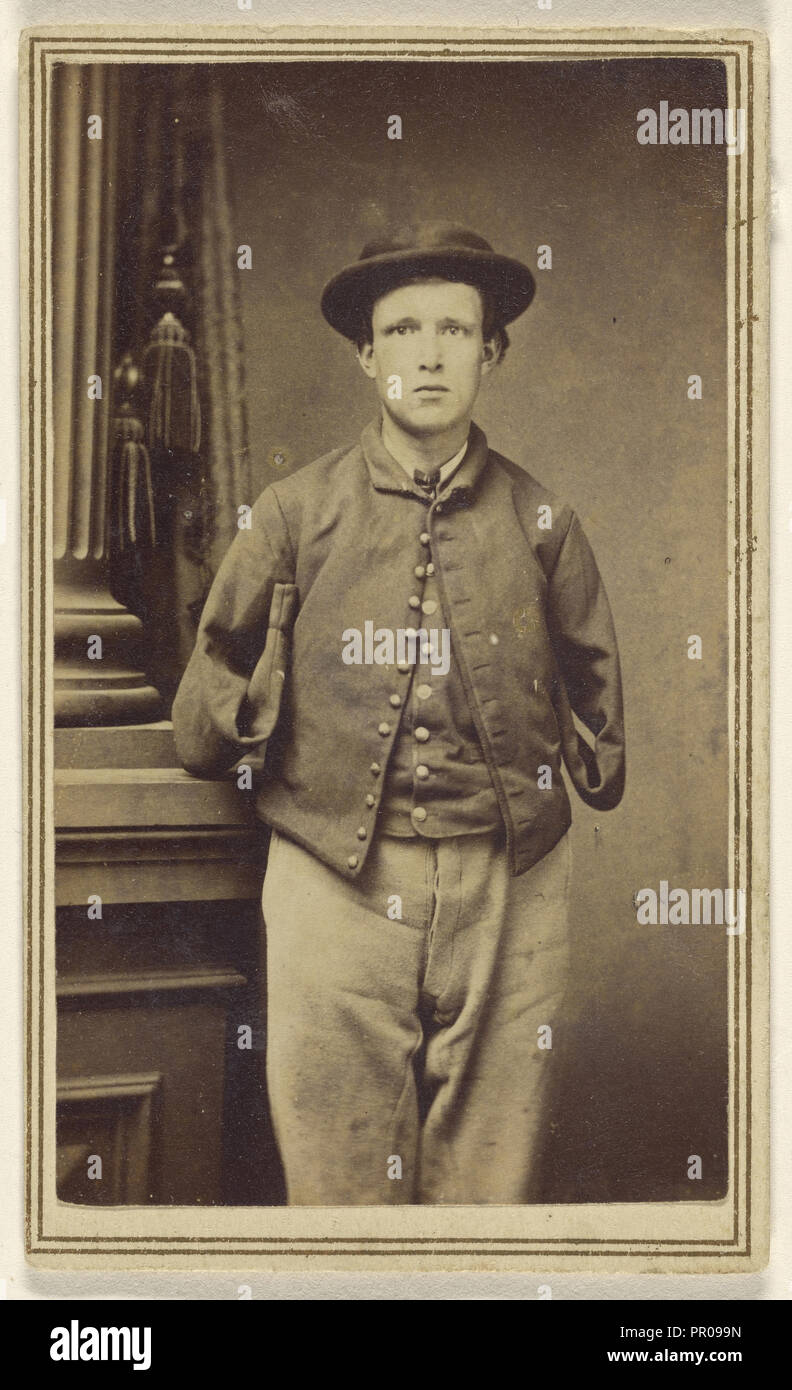 Verwundet Drummer Boy; William S. Pendleton, Amerikanische, Aktiv, 1930er Jahre, über 1865; Eiklar silber Drucken Stockfoto