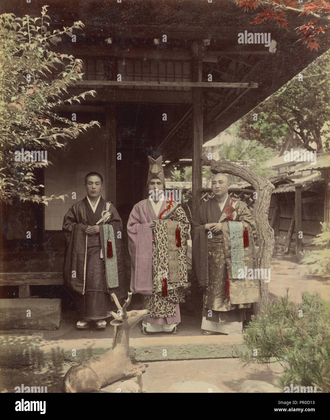 Buddhistischen Priester; Kusakabe Kimbei, Japanisch, 1841 - 1934 zugeschrieben, aktive 1880 - ca. 1912, Japan; 1870 - 1890 Stockfoto