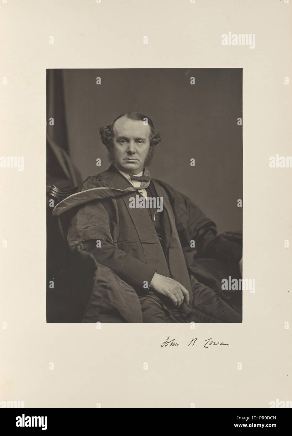 John B. Cowan, M.D., Professor für Materia Medica; Thomas Annan, Scottish, 1829-1887, Glasgow, Schottland; 1871; Co2 drucken Stockfoto