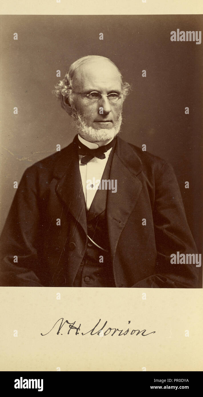 Nathaniel Holmes Morison; Bendann Brüder, Amerikanische, aktiv von 1850 - 1873, Baltimore, Maryland, USA; 1871; Eiklar Stockfoto