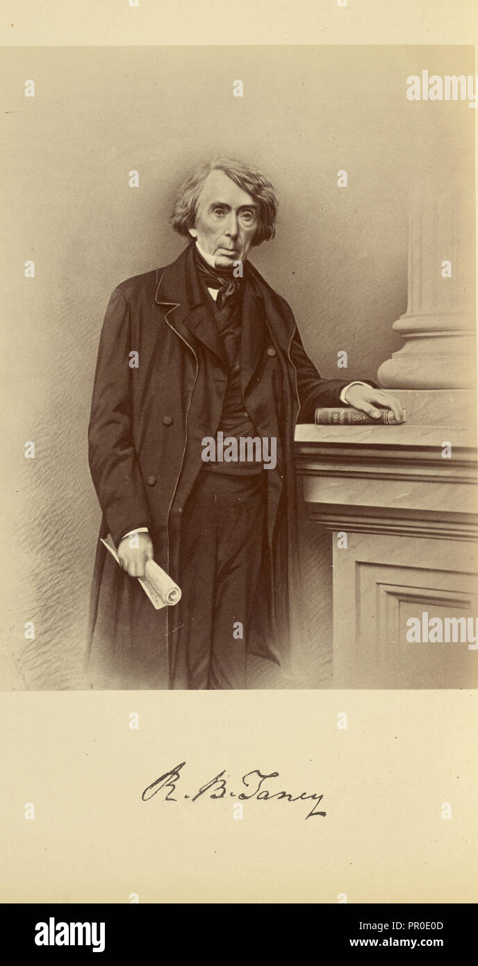 Roger Brooke Taney; Bendann Brüder, Amerikanische, aktiv von 1850 - 1873, Baltimore, Maryland, USA; 1871; Eiklar silber Stockfoto