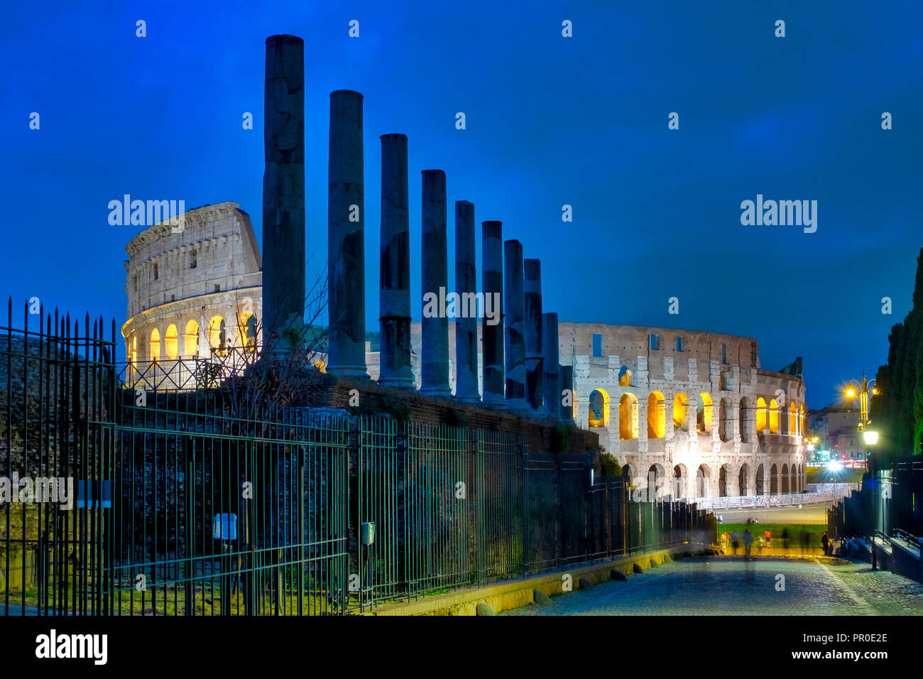Via Sacra zum Kolosseum, Rom, Italien Stockfoto