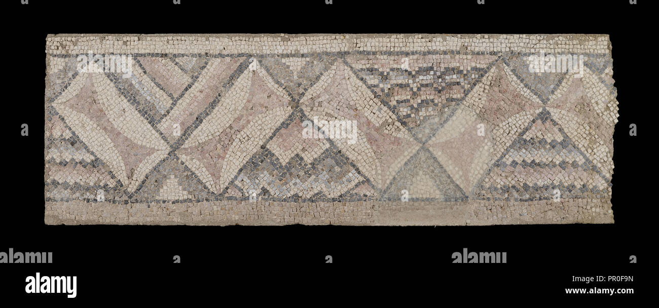 Panel von Mosaikboden aus Antiochia, rechte obere Grenze Stockfoto