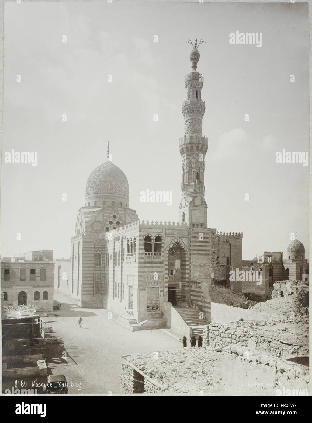 Mosquée Kail-Bucht, Basse Egypte Janvier 1906 - Alben von Paul Fleury's Reisen in den Nahen und Mittleren Osten, Indien, Asien Stockfoto