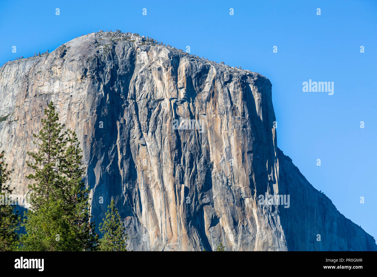 El Capitan im Yosemite Valley, Weltkulturerbe der UNESCO, Kalifornien, Vereinigte Staaten von Amerika, Nordamerika Stockfoto