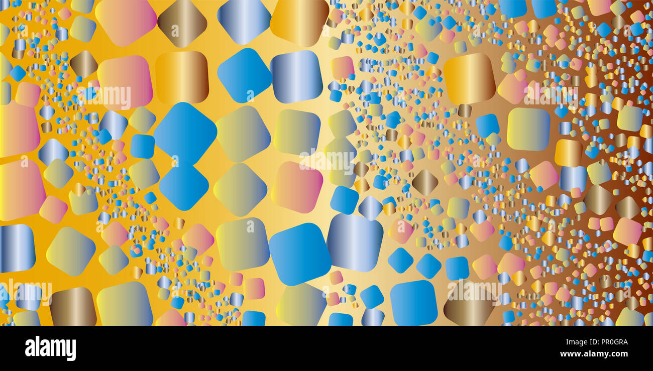 Quadratischen bunten Farbverlauf geometrischen abstrakten Hintergrund Stockfoto