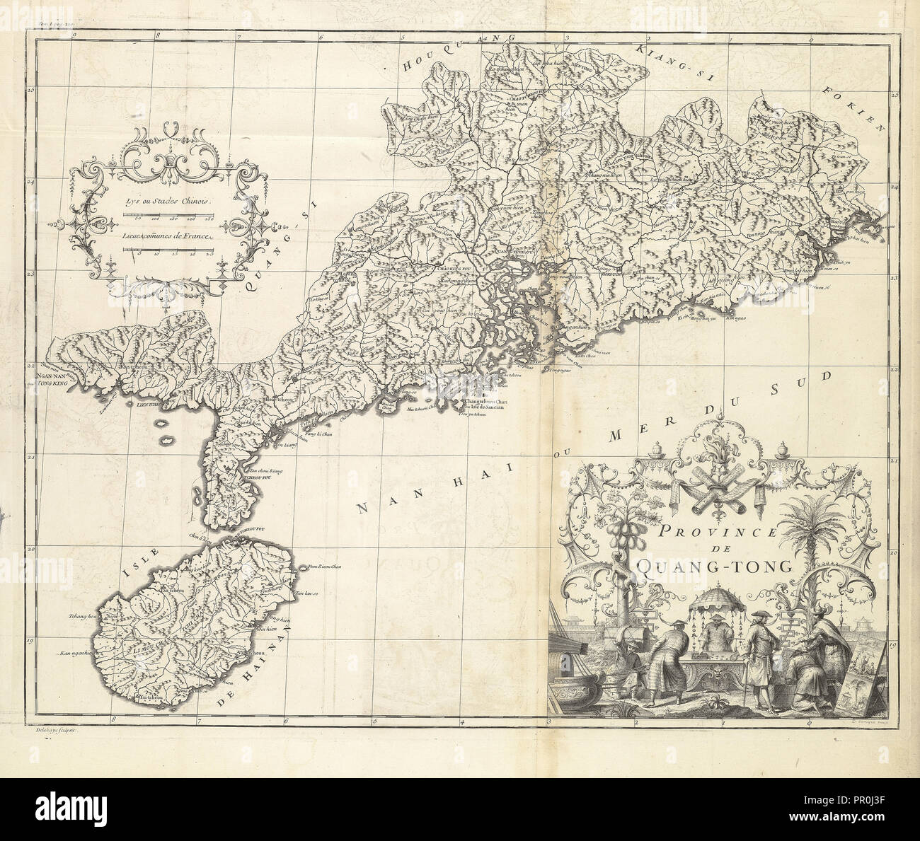 Provinz de Quang-Tong, Beschreibung geographique, historique, Chronologique, politique, l'Empire de la Chine, China Stockfoto