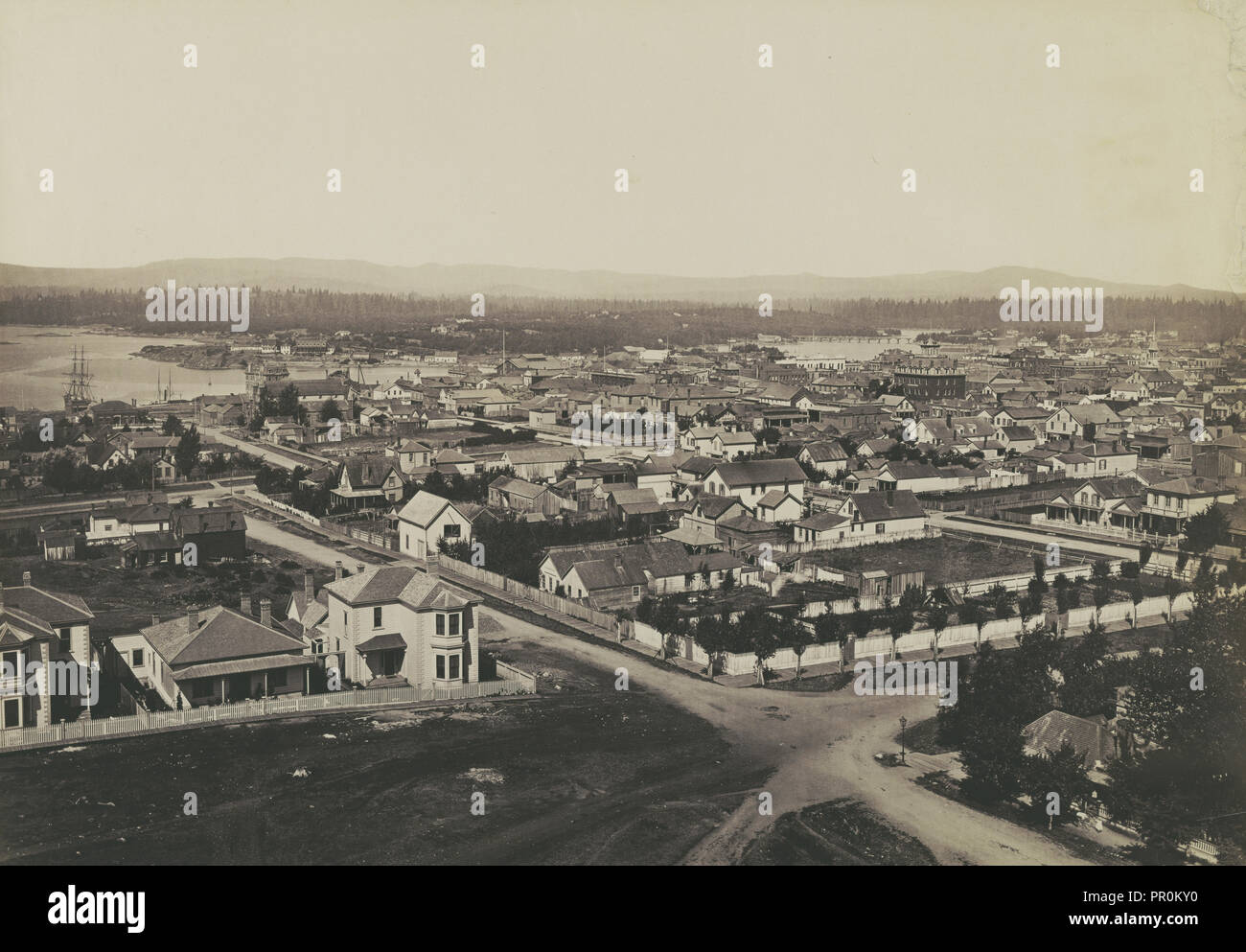 Blick in San Gabriel Valley, Los Angeles. Co., Cal; Carleton Watkins, amerikanischen, 1829-1916, San Gabriel Valley, Kalifornien, Los Angeles Stockfoto