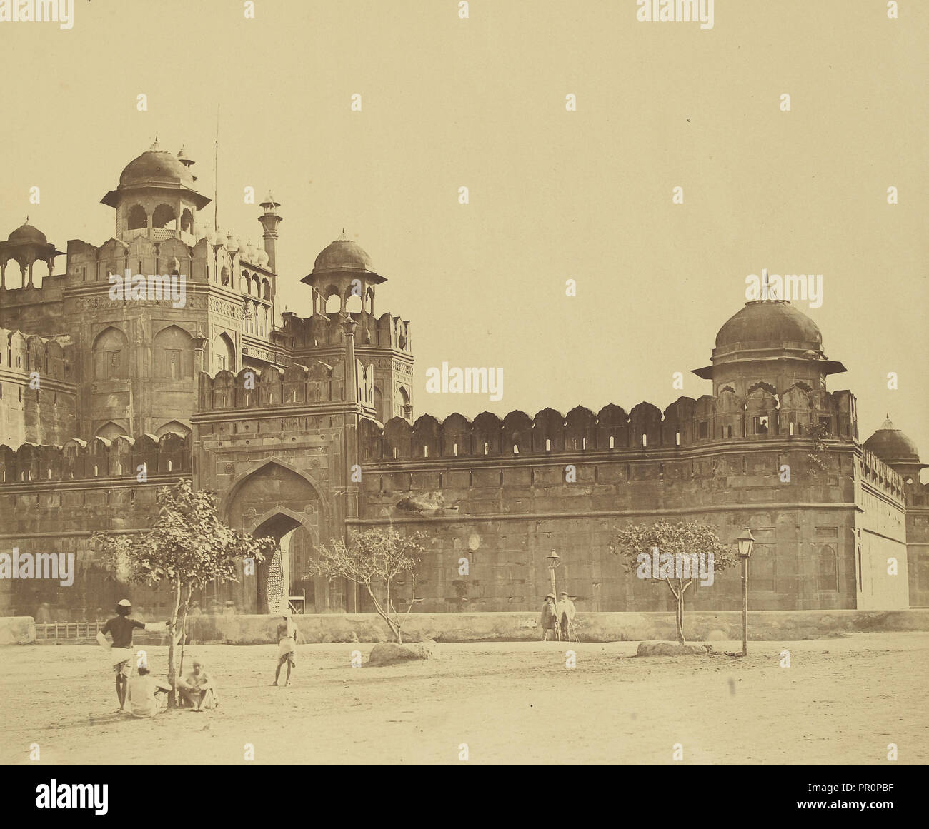 Lahore Tor des Palastes; Felice Beato, 1832-1909, Delhi, Indien; 1858; Eiklar silber Drucken Stockfoto