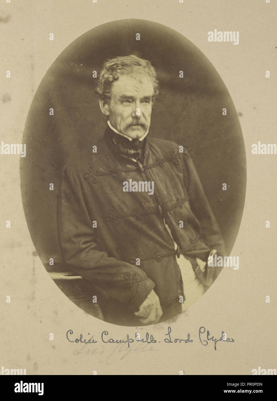 Portrait von Sir Colin Campbell Herr Clyde, Commander-in-chief in Indien; Felice Beato, 1832-1909, Lucknow Stockfoto