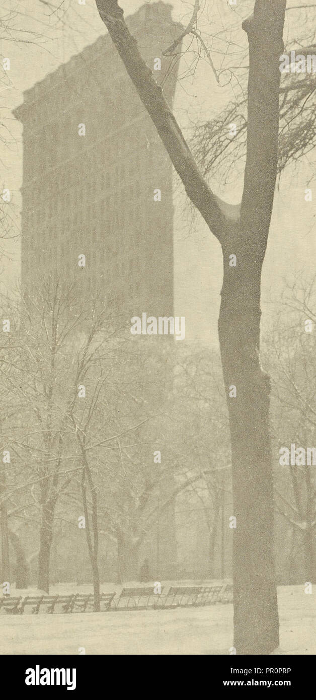 Die Bügeleisen; Alfred Stieglitz, amerikanischen, 1864-1946, 1903; Photogravure; 17 x 8,3 cm, 6 11,16 x 3 1,4 in Stockfoto
