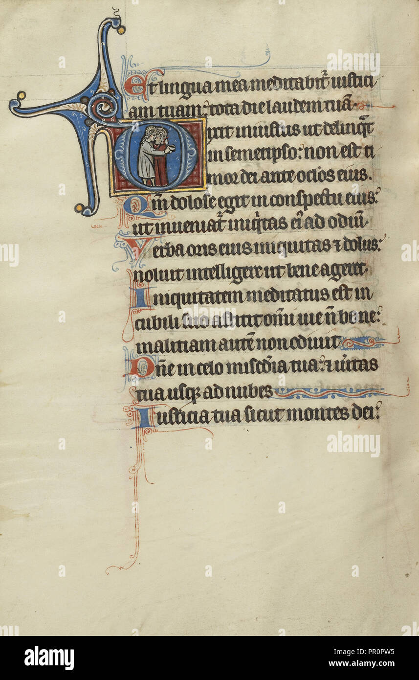 Ermordung Szene; Bute Master, franko-flämischen, Aktiv, 1260-1290, Paris, geschrieben, Frankreich; Beleuchtung über 1270 Stockfoto