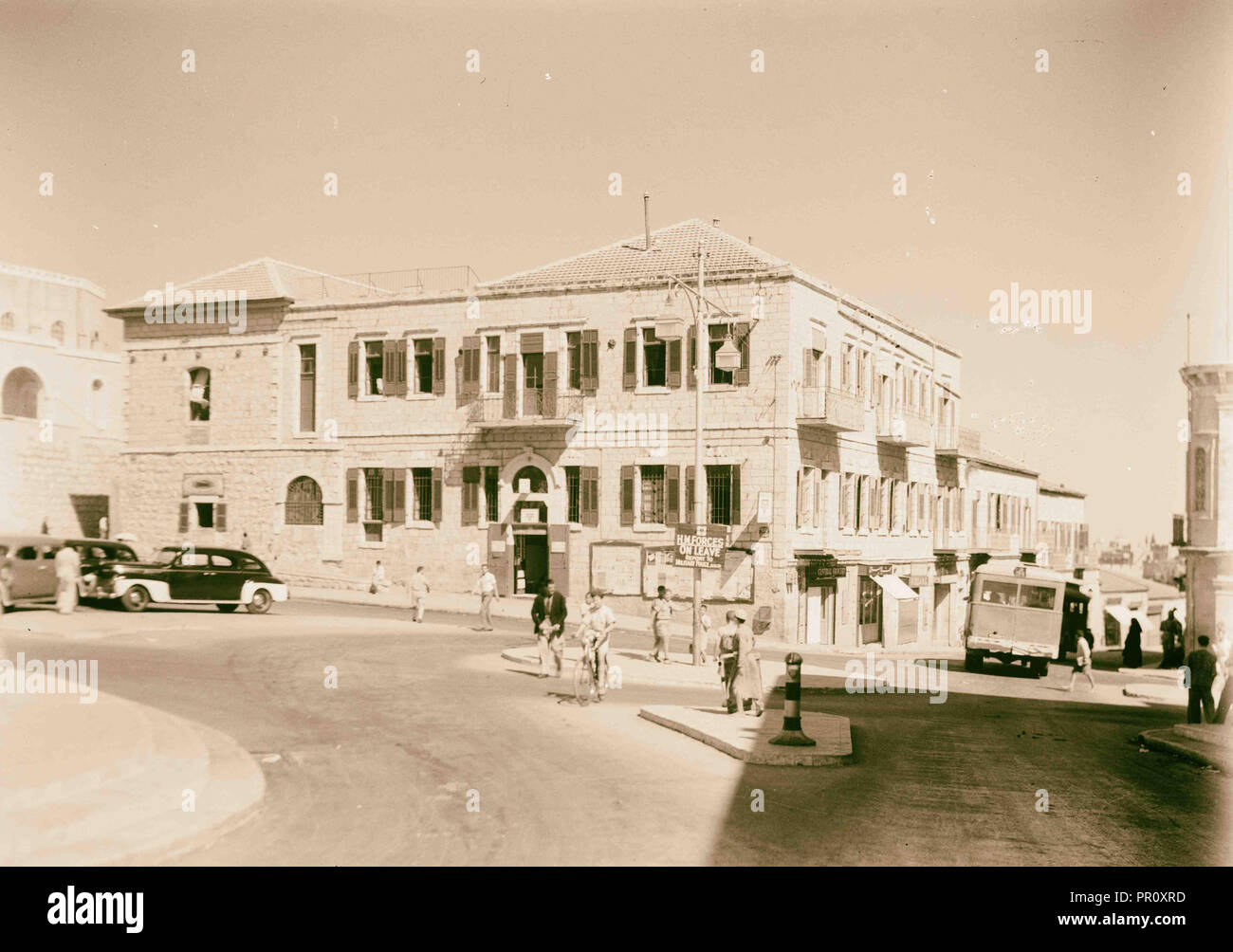 Y' Hostel, Altes Postgebäude, Jerusalem. 1920, Israel Stockfoto