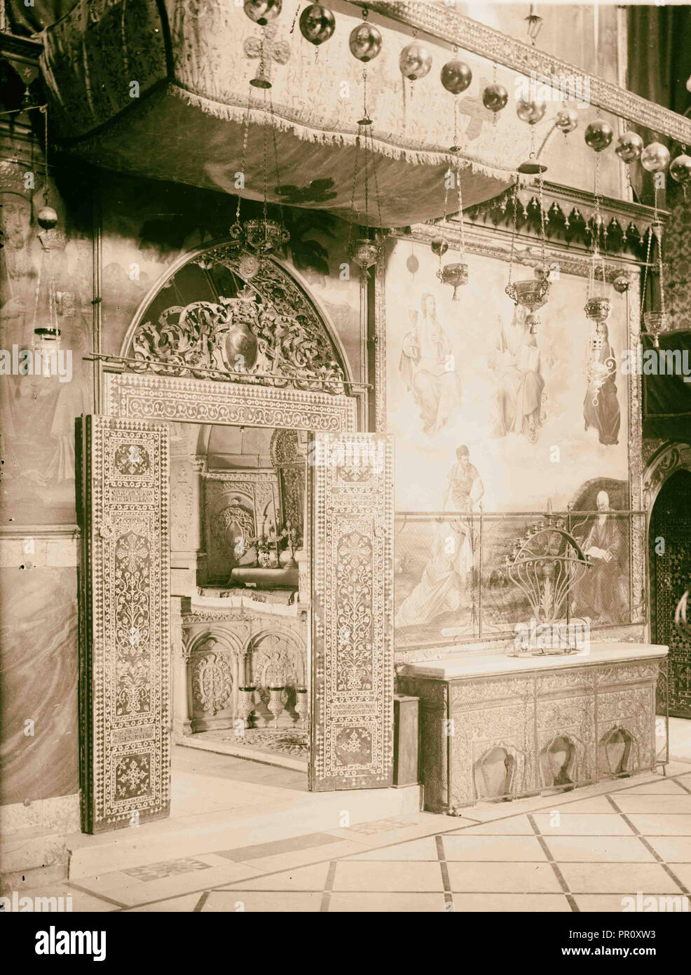 Jerusalem (El-Kouds), Konzept für die Stadt Stelle, wo St. James' Kopf begraben ist. Foto zeigt die Kathedrale von St. James Stockfoto