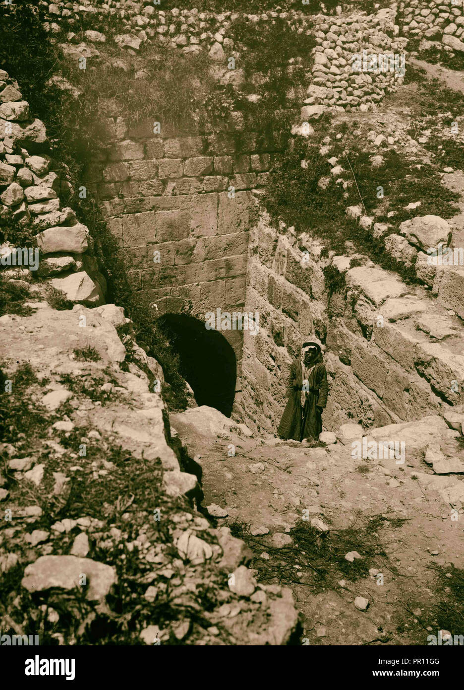 Die Jungfrau der Brunnen, Jerusalem. 1898, Jerusalem, Israel Stockfoto