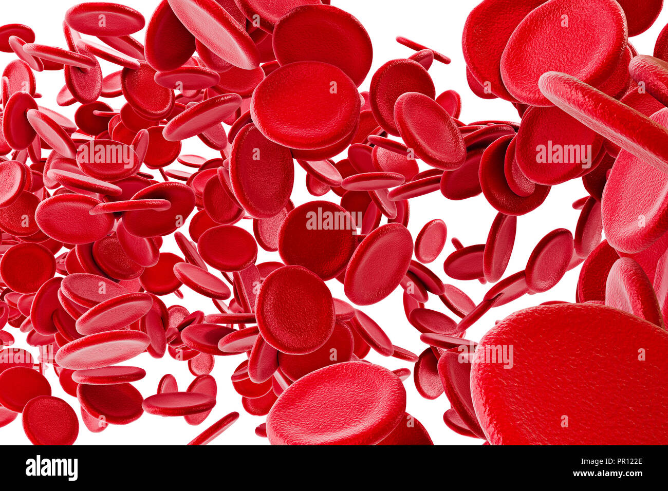 3d rote Blutkörperchen Stockfoto
