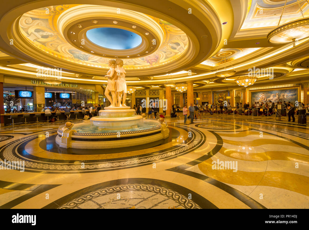 Innenansicht des Caesars Palace Hotel and Casino, Las Vegas, Nevada, Vereinigte Staaten von Amerika, Nordamerika Stockfoto