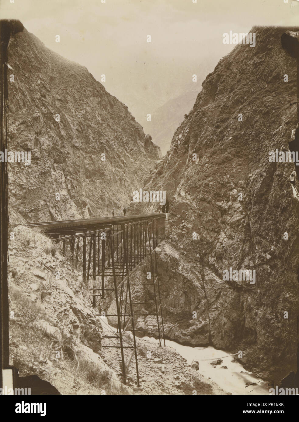 Puente Infernillo; William Henry Jackson, Amerikanische, 1843-1942 zugeschrieben, um 1880; Eiklar silber Drucken Stockfoto
